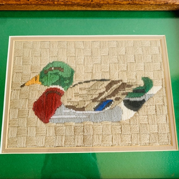 Mallard Duck Crewel Embroidery